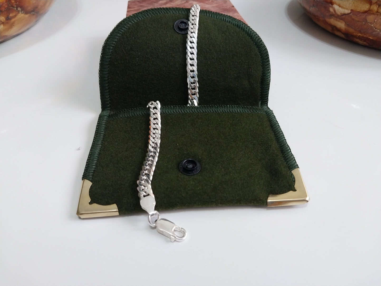 Pulseira de Prata 925 - Elo Grumet Duplo