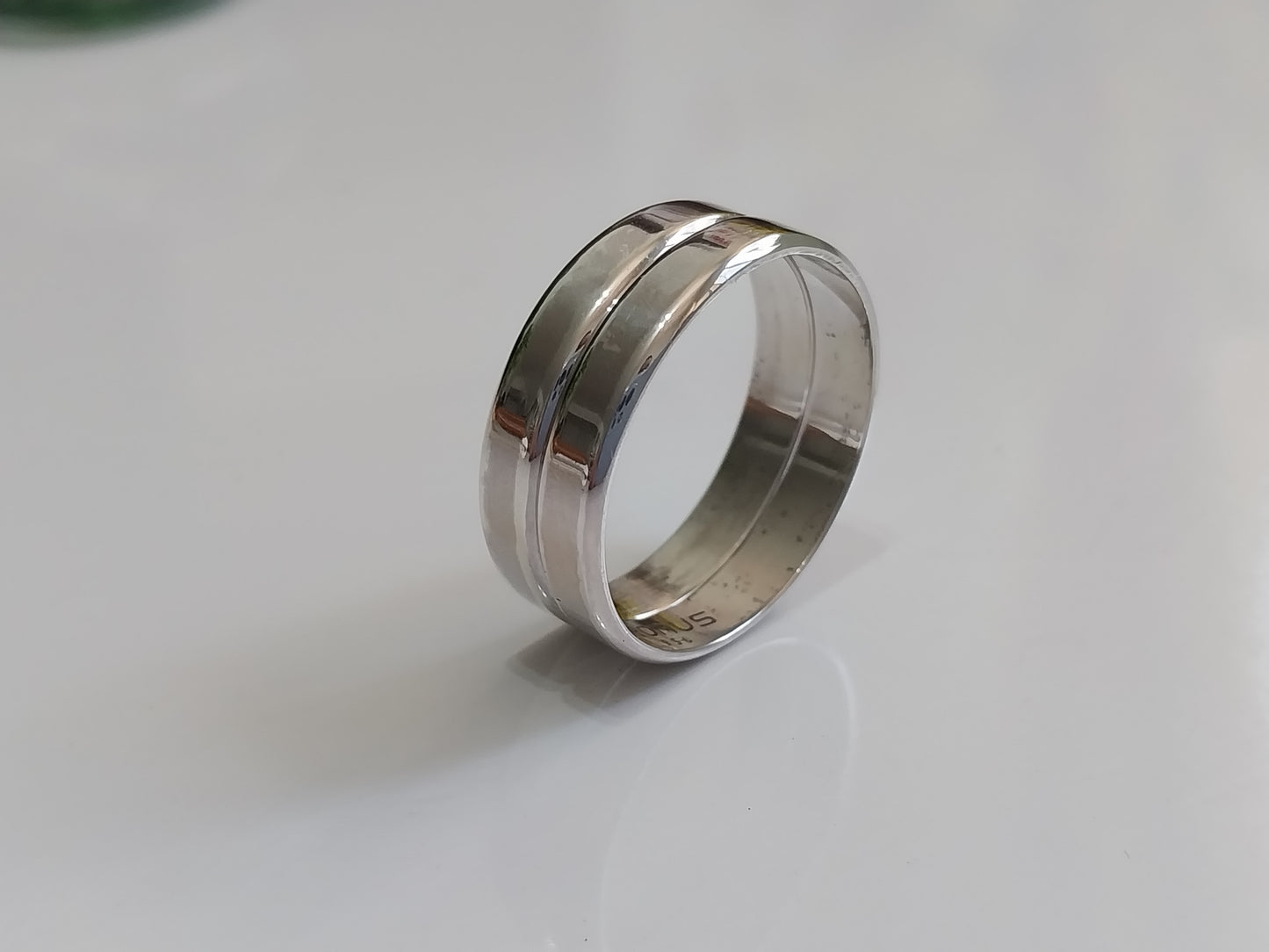 Aliança de Prata 925 - Com Três Cantos - 3,5 mm