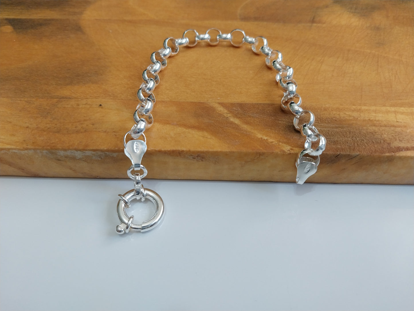 Pulseira de Prata 925 - Elo Português - Fecho Boia