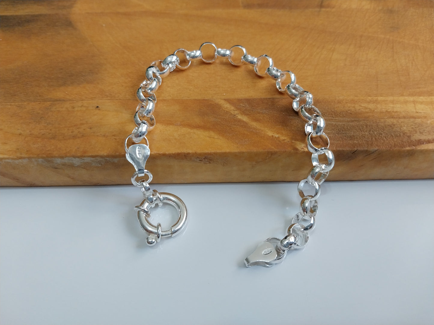 Pulseira de Prata 925 - Elo Português - Fecho Boia