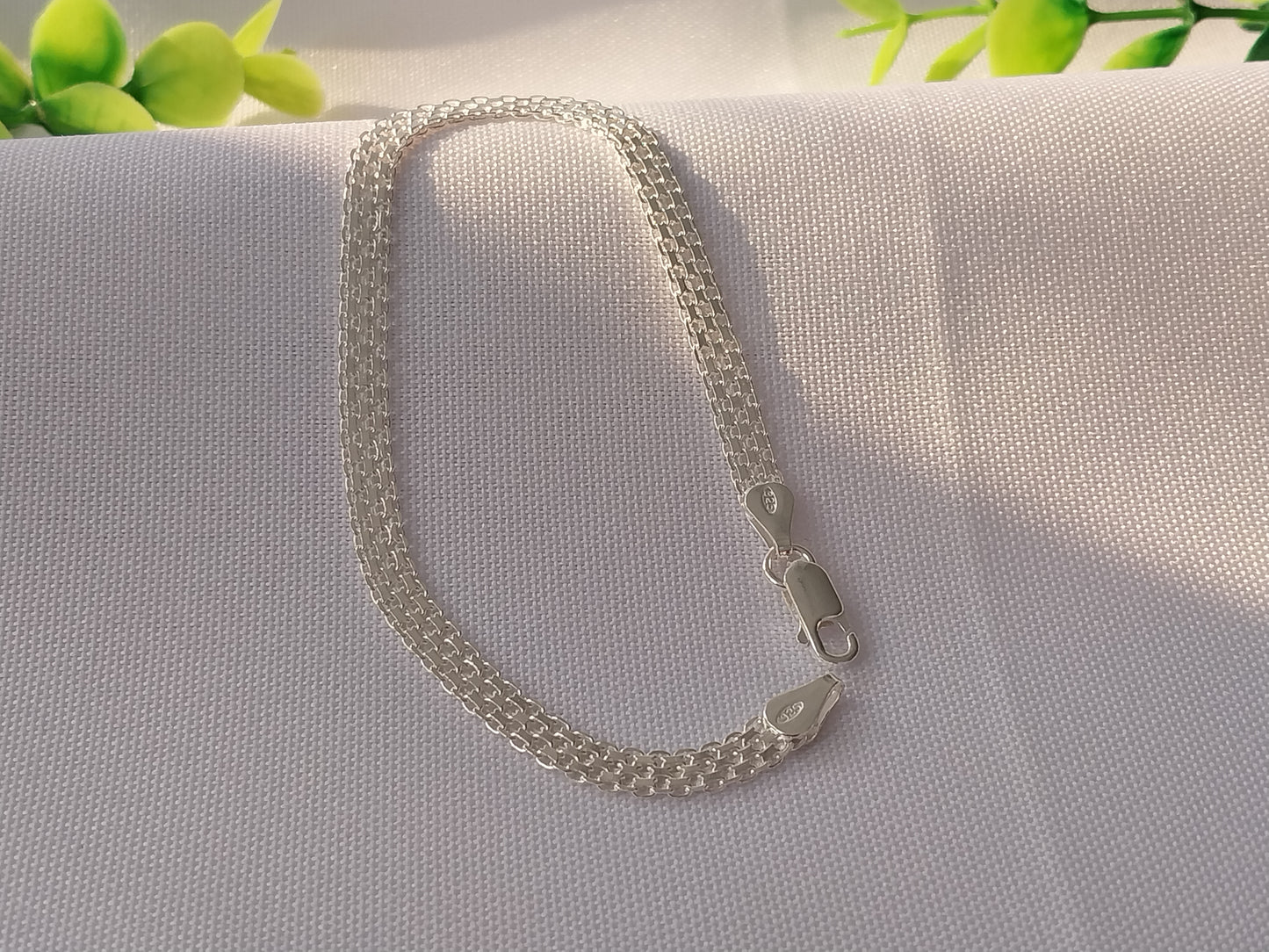 Pulseira de Prata 925 - Elo Bismark