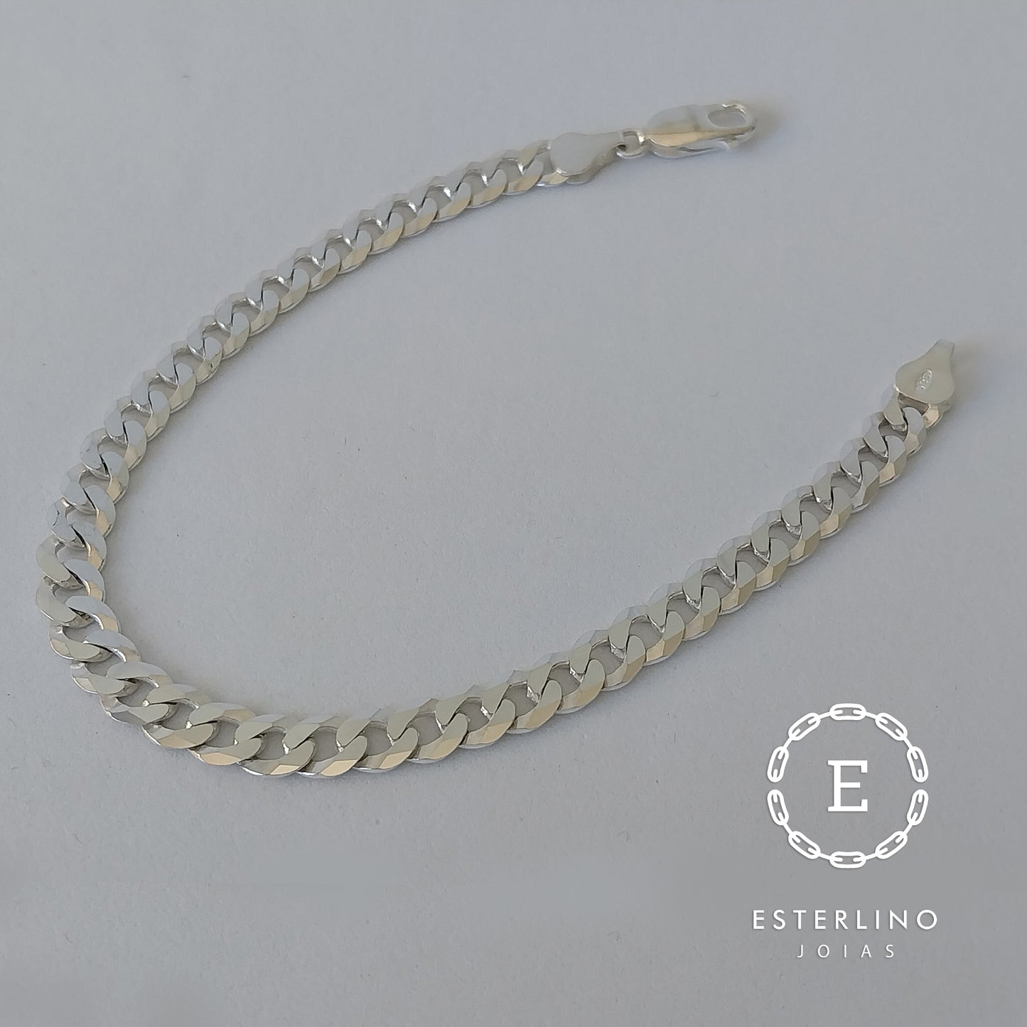 Pulseira de Prata 925 - Elo Grumet