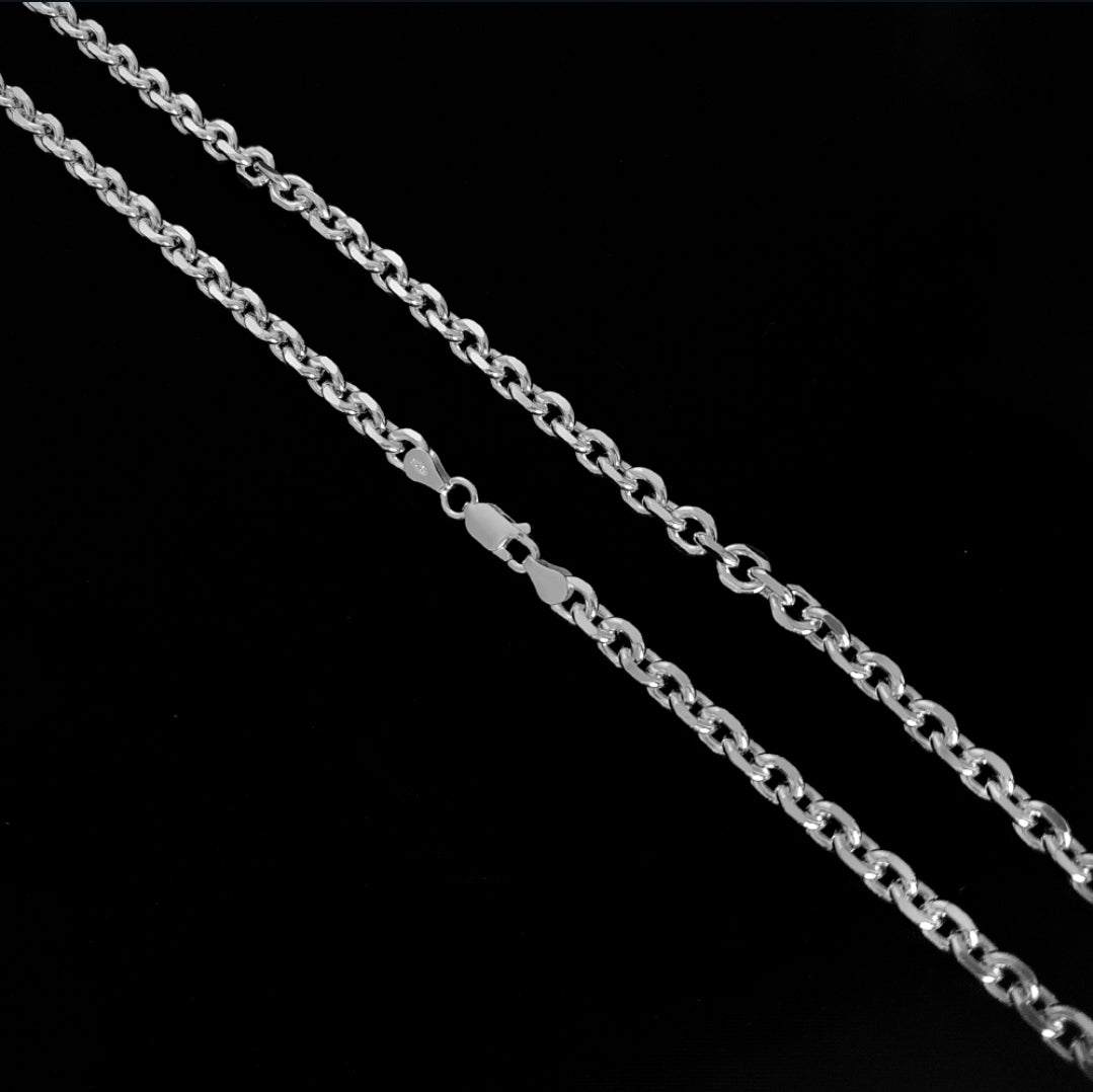 Corrente de Prata 925 - Cartier Elo Cadeado